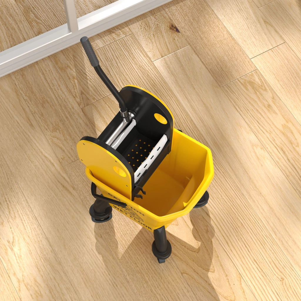 Secchio per Mop con Ruote e Strizzatore Staccabile 26 Litri ¨C Minimal ¨C Giallo