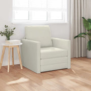 Divano letto Crema 74 x 77 x 81 cm Velluto 4106620