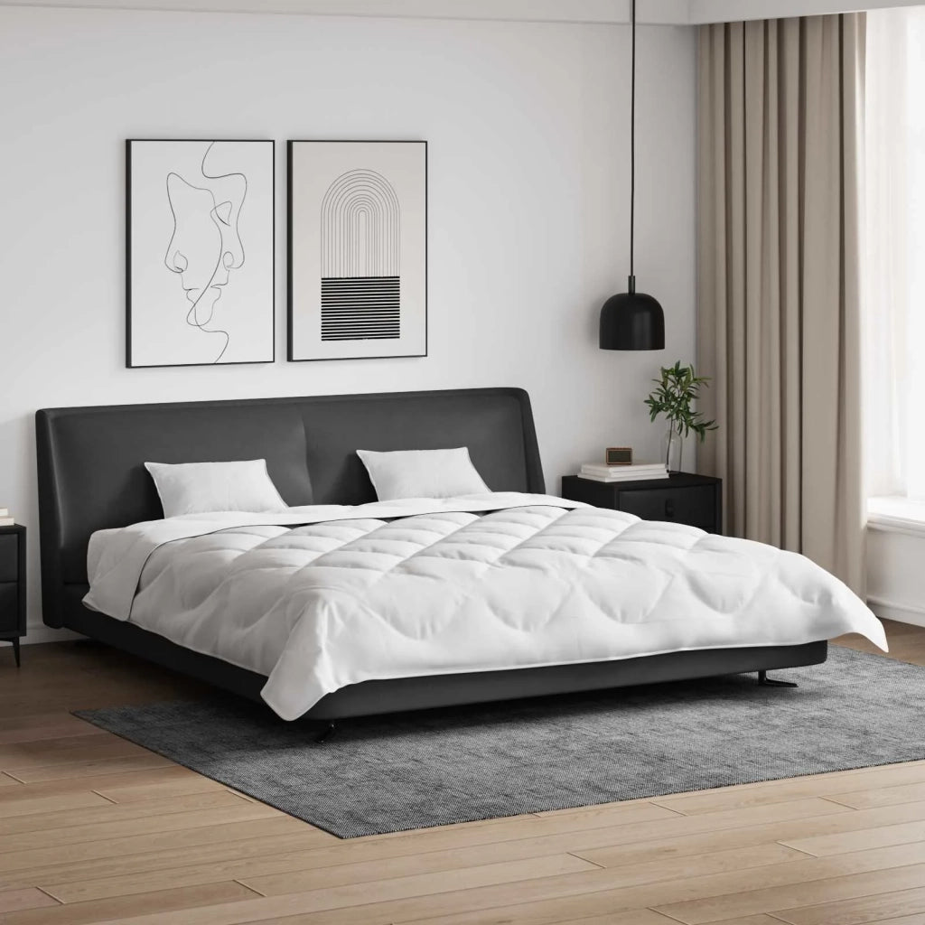 Piumone con Cuscini con cuscino 3 pcs Bianco Microfibra 3378108