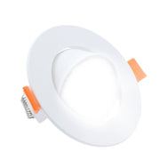 Faretto incasso orientabile bianco Ø9cm LED 7W CCT