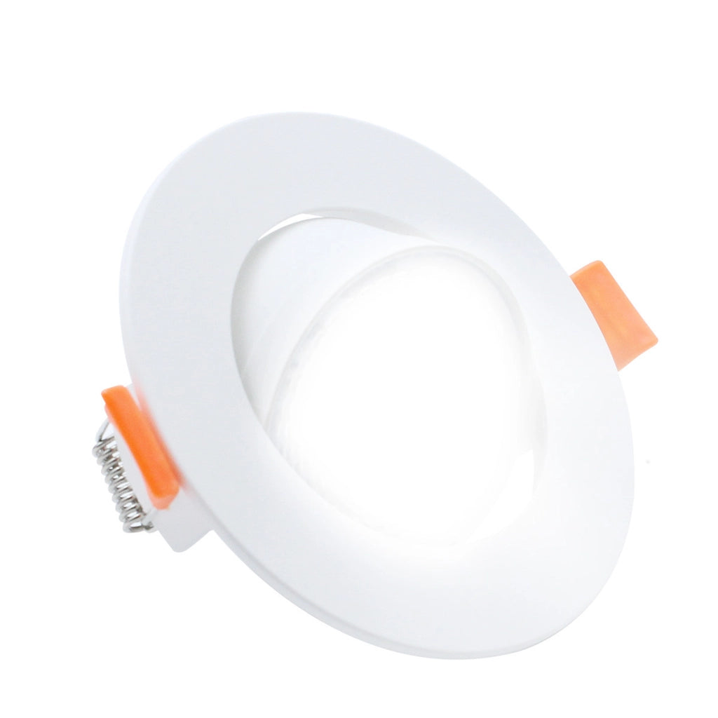 Faretto incasso orientabile bianco Ø9cm LED 7W CCT