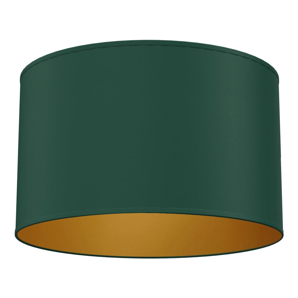 Lampada da soffitto Arden 3xE27 verde oro tessuto