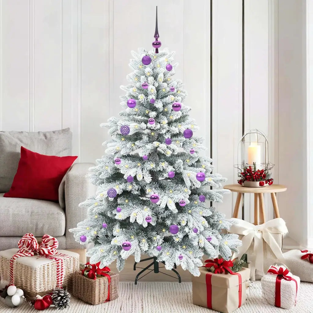 Albero di Natale artificiale con 150 LED Bianco 150 cm PE e PVC 3397607