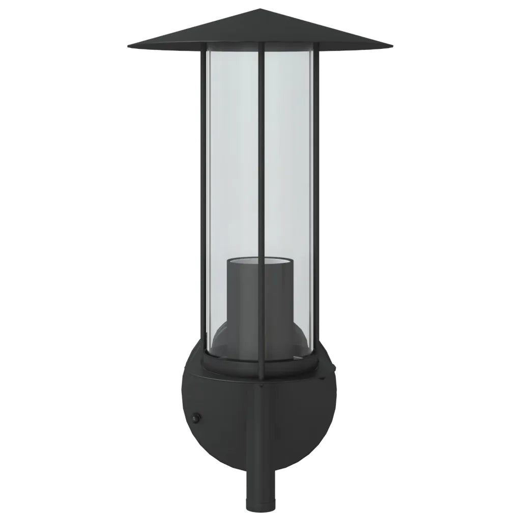 Applique da Esterno 2 pz Nere in Acciaio Inossidabile 4006247