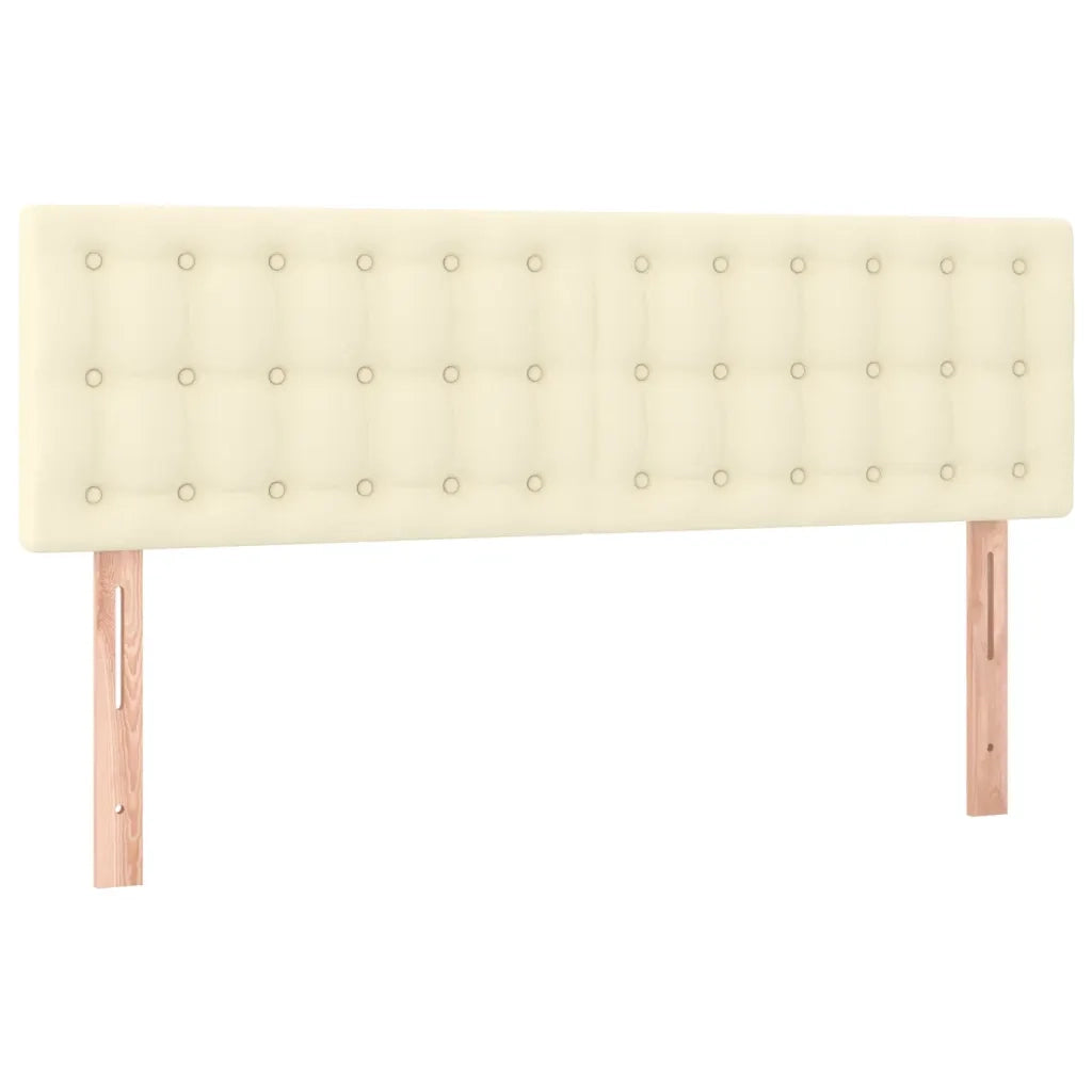 Giroletto a Molle con Materasso e LED Crema 140x200 cm 3134227