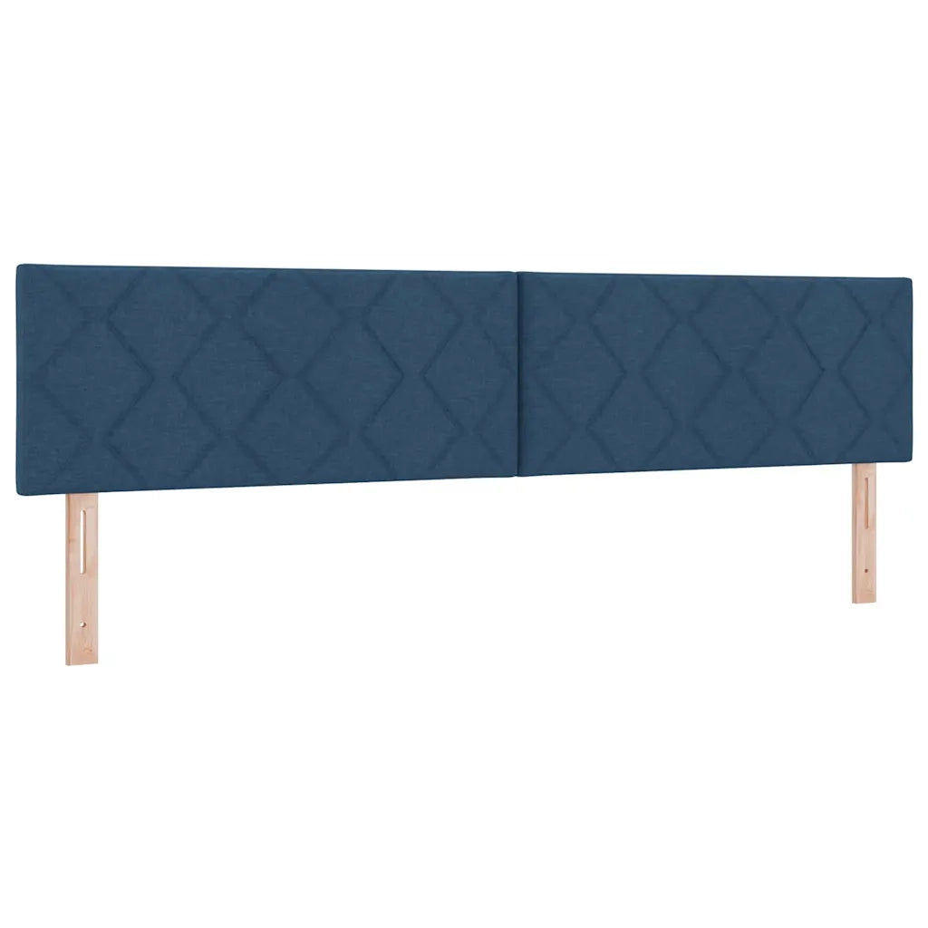 Letto a molle con materasso con led Blu 200 x 200 cm Tessuto 3342316