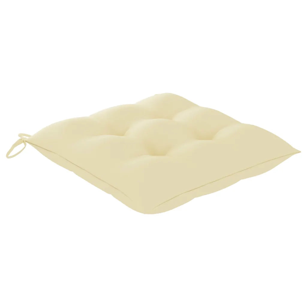 Set da Pranzo da Giardino 5 pz Pieghevole con Cuscini in Bambù 3063977