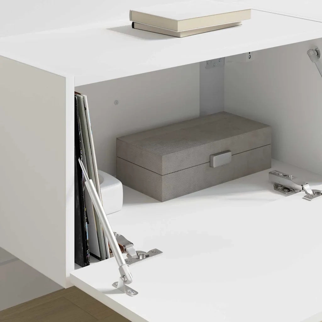 Mobile TV da parete 2 pcs Bianco 60 x 31 x 29,5 cm 892190
