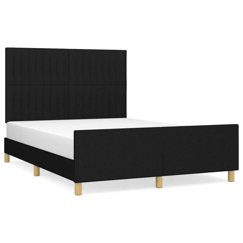 Giroletto senza Materasso Nero 140x200 cm in Tessuto 3125221