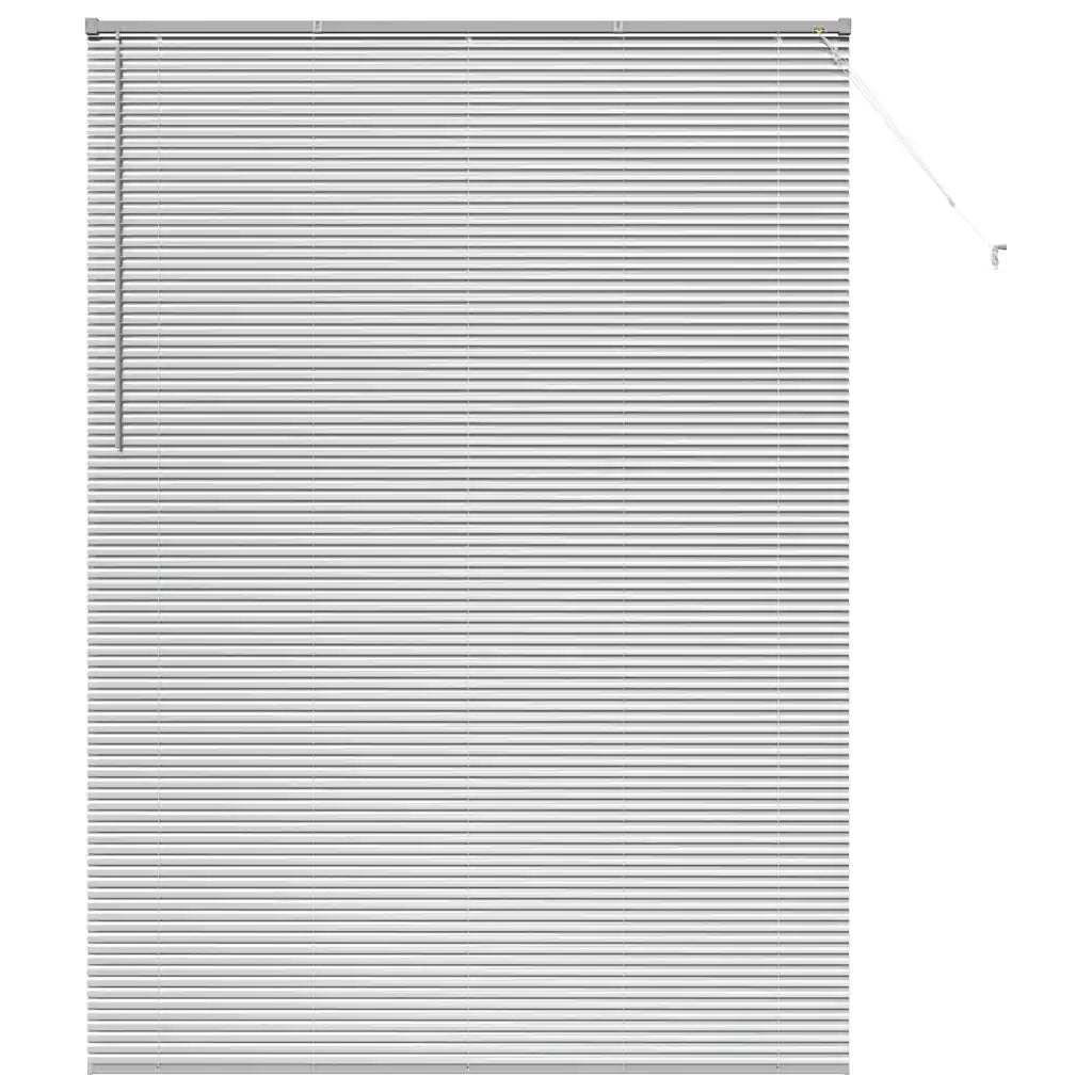 Tendaggi a Veneziana | Tenda a lamelle Argento 220 x 155 cm Alluminio