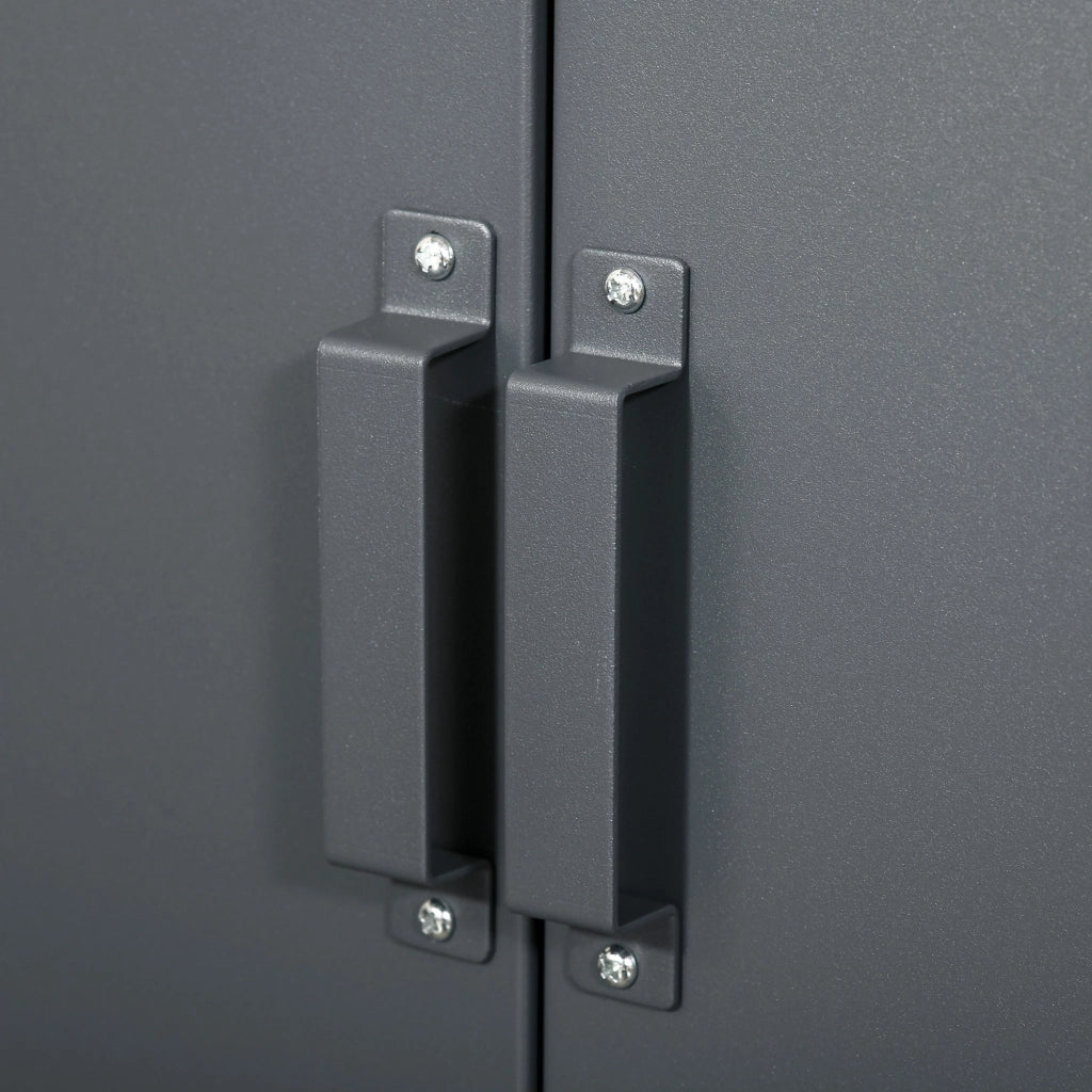 Armadio metallico con ante ¨C Minimal ¨C grigio 75x33x110 cm