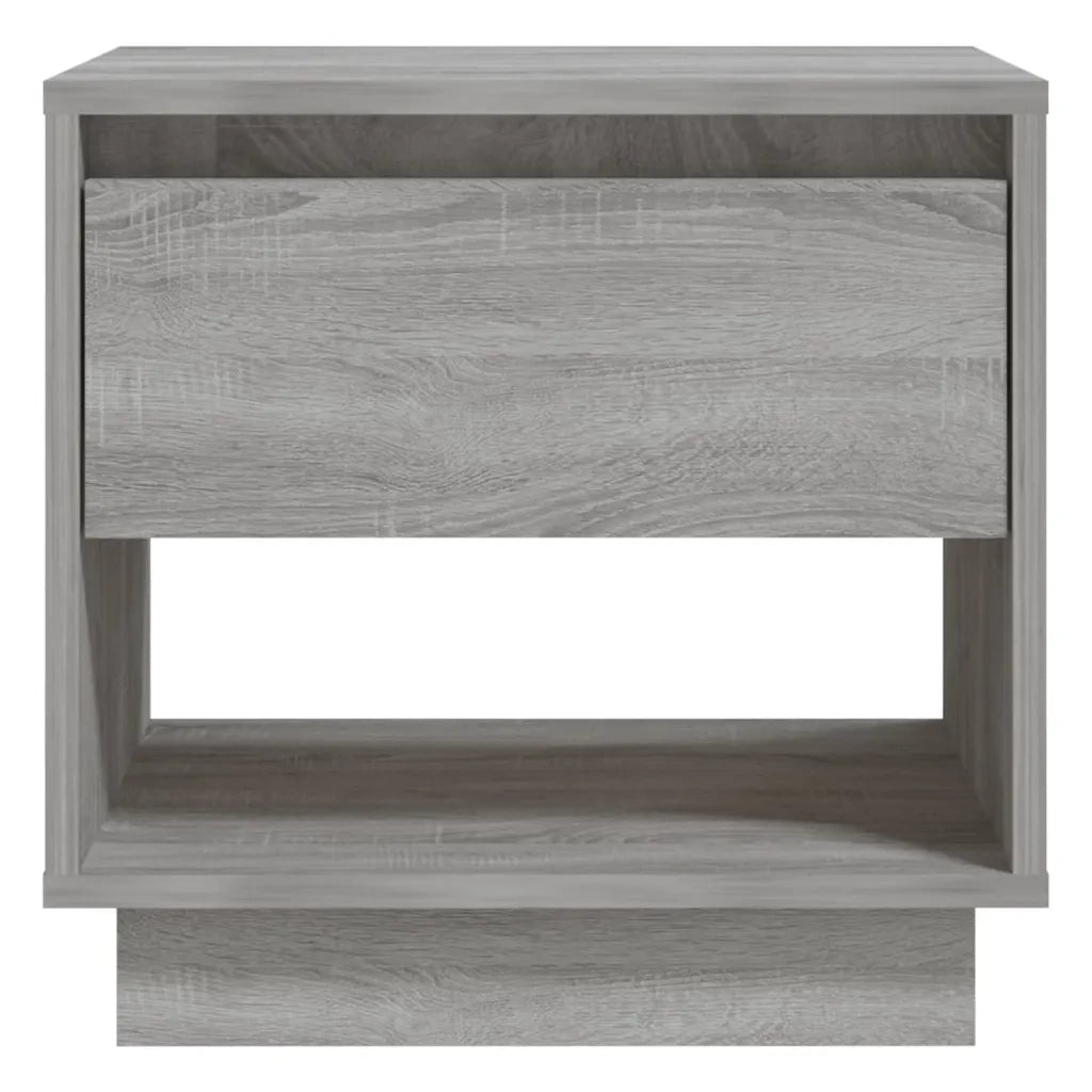 Set di 2 Comodini | Armadio da Notte | Mobiletto da notte Grigio Sonoma 45x34x44 cm in Truciolato
