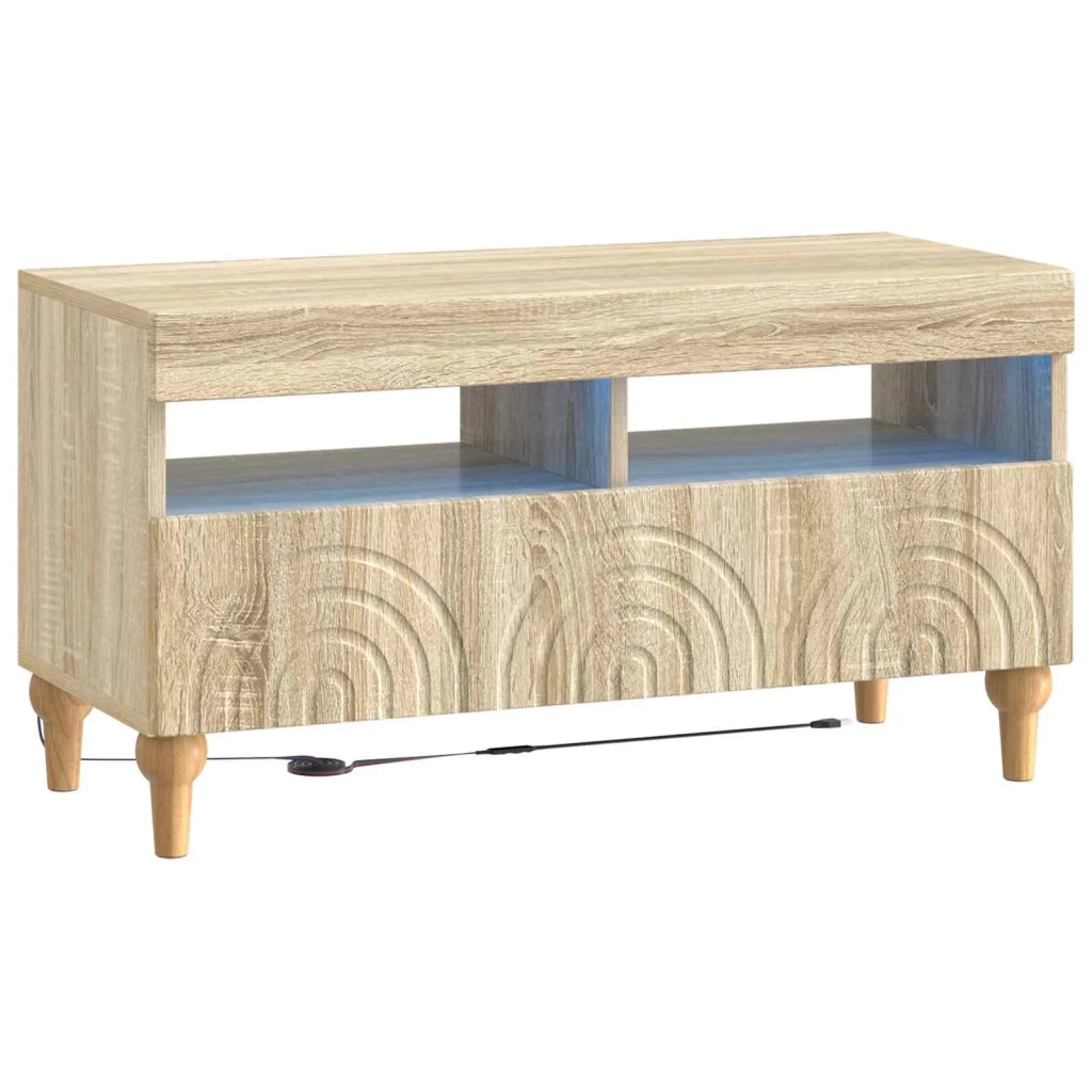 Mobile TV LED a 3 pezzi Rovere Sonoma Legno ingegnerizzato 3416498