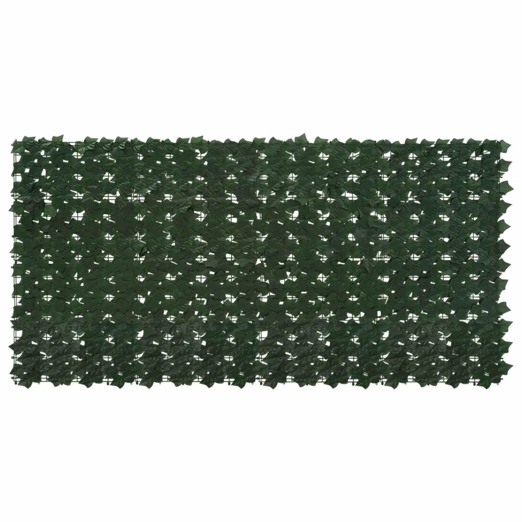Paravento da Balcone | Schermo per balcone con foglie Verde Scuro 200 x 100 cm