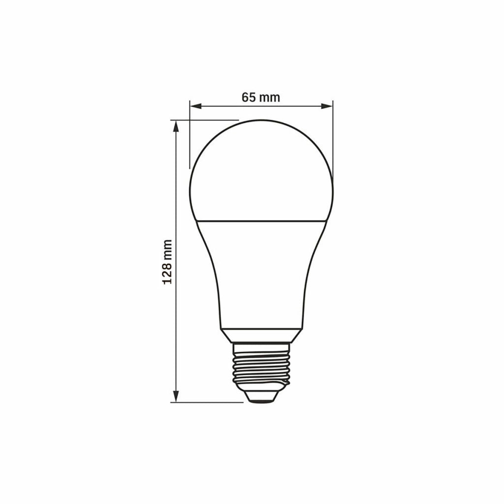Lampadina LED A65 15W E27 luce neutra 4000K 1520lm Videx