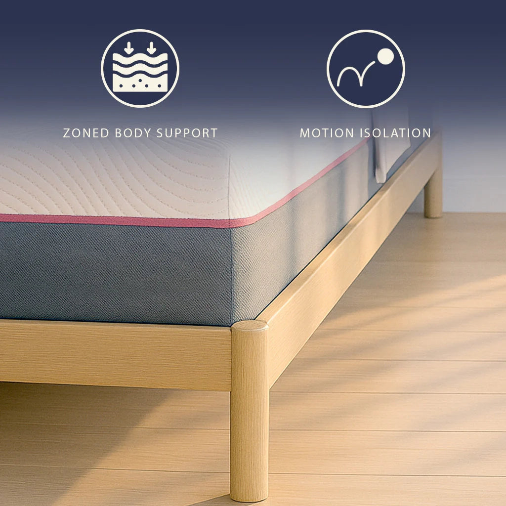 Materasso 90x200 Memory Breeze e Molle Insacchettate | Altezza 30 cm |  Sfoderabile, Anallergico e Traspirante | Made in Italy