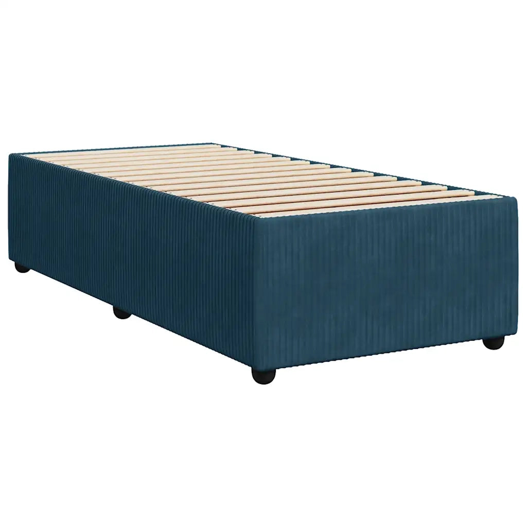 Giroletto a Molle con Materasso Blu 100x200 cm in Velluto 3289966