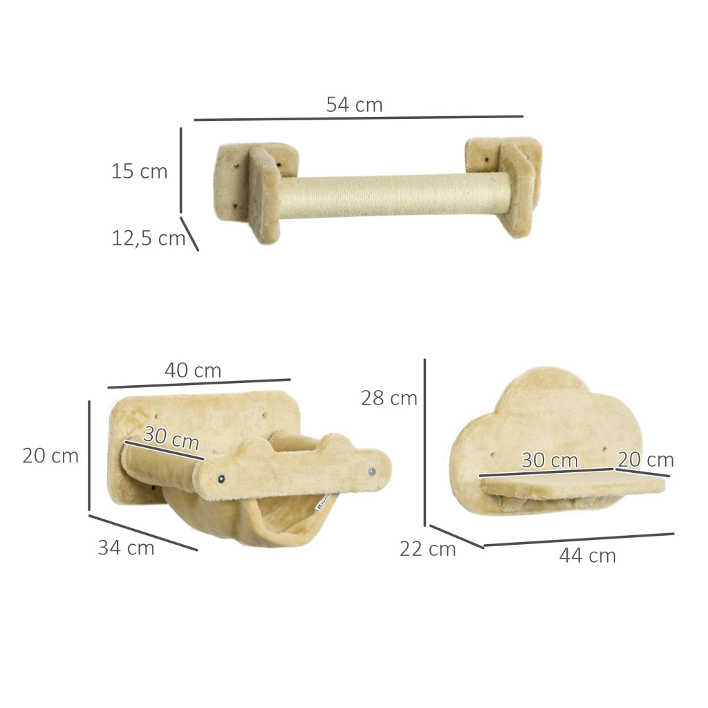 Casetta per Gatti con Amaca e Piattaforme ¨C Minimal ¨C Beige