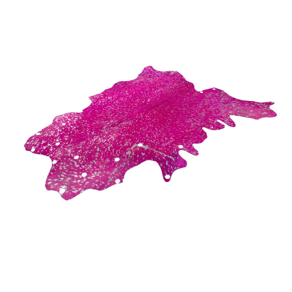 Tappeto in vera pelle Glam 410 Viola e Argento