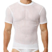 T-shirt sexy senza maniche - Tank top - Maglia da notte - Ademend - Vestito leggero a mesh - Maglia microfibra - Camisetta