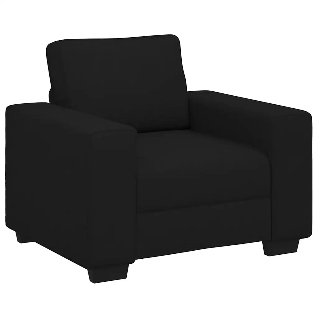 Poltrona Nera 100x77x82 cm in Tessuto 4105148