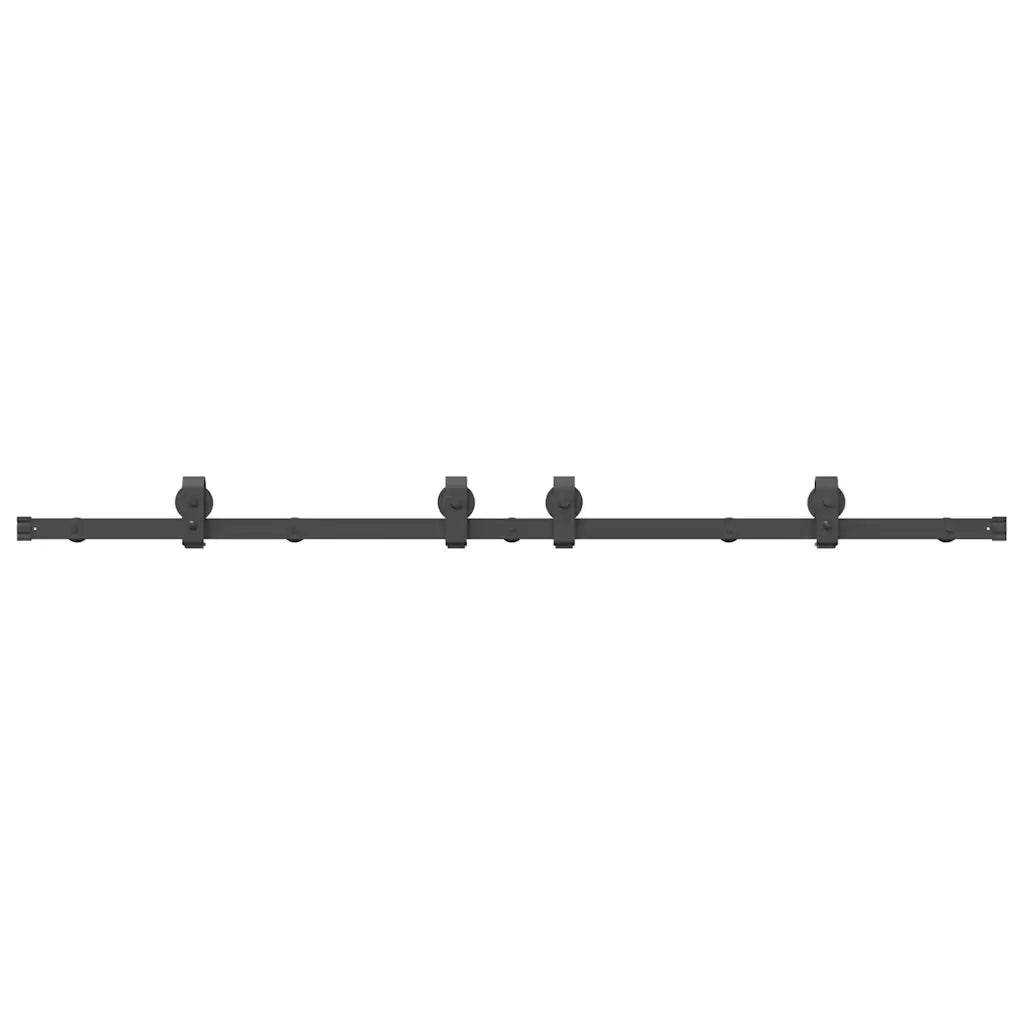 Kit di Binari per Porte Scorrevoli 183 cm Acciaio Nero CFW5421159
