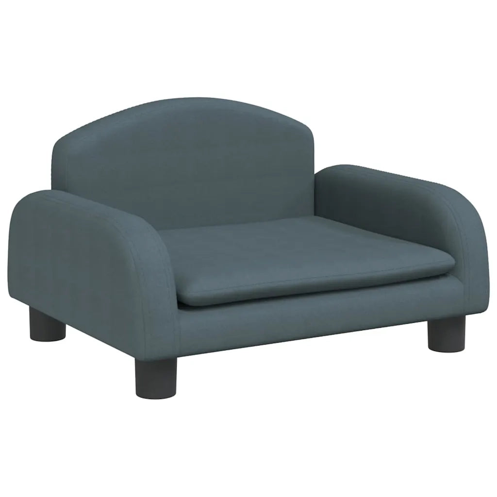 Divano per Bambini-Sofa-Divanetto Grigio Scuro 50x40x30 cm in Tessuto