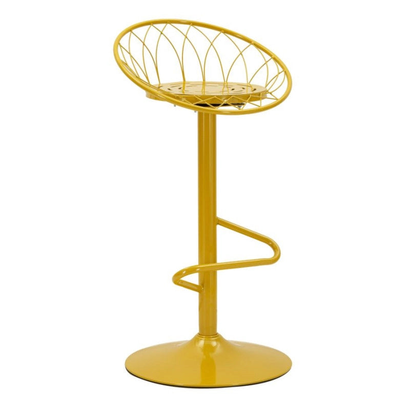 Sgabello Bar Clox Senape cm 49x45x92
