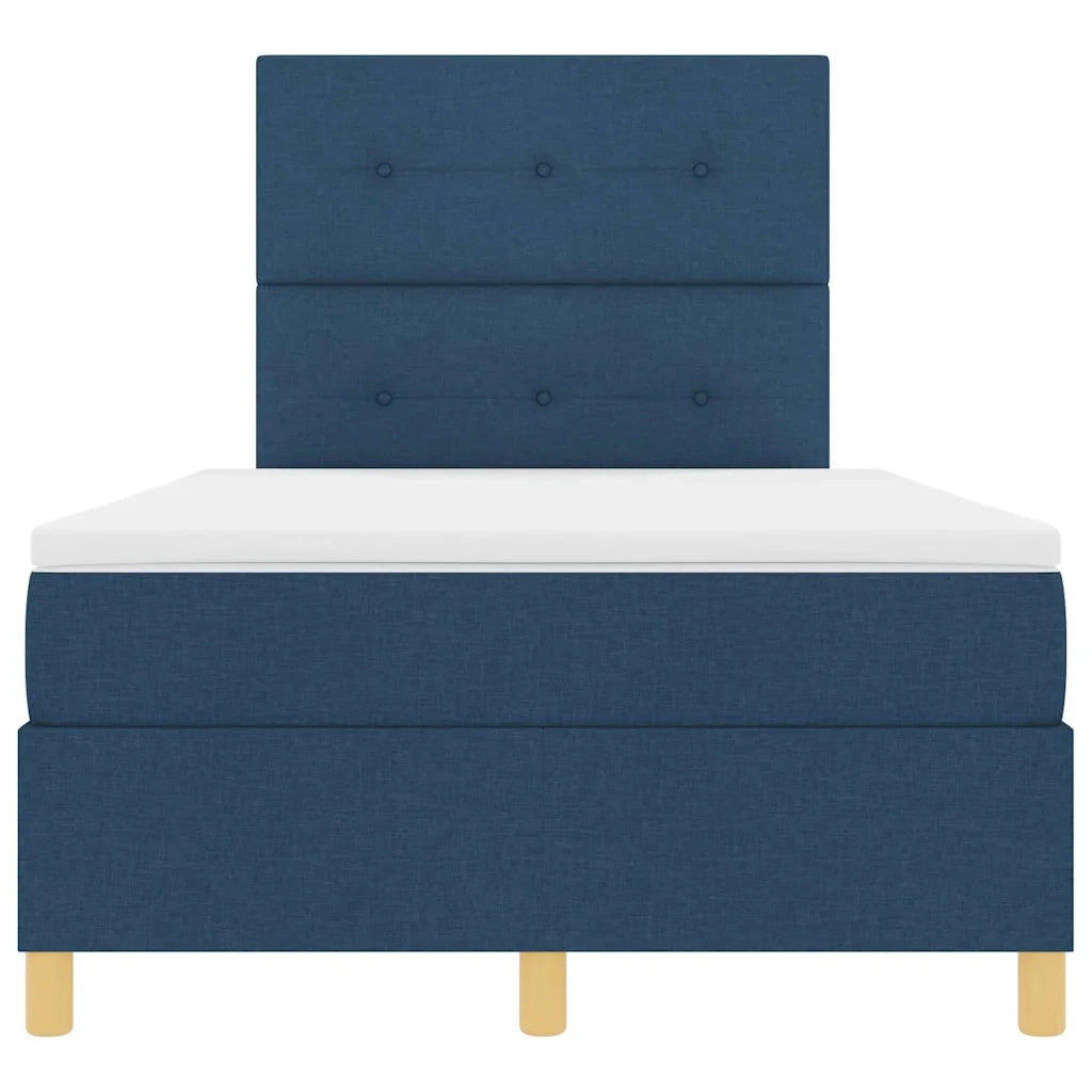 Letto a molle con materasso Blu 120 x 200 cm Tessuto 3339615