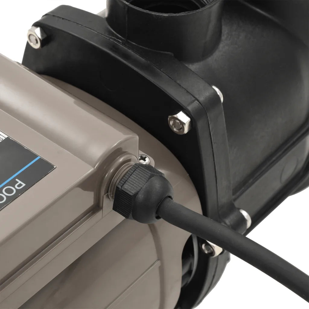 Pompa per Piscina con Timer Nera 0,25 HP 8000 L/h cod mxl 61535