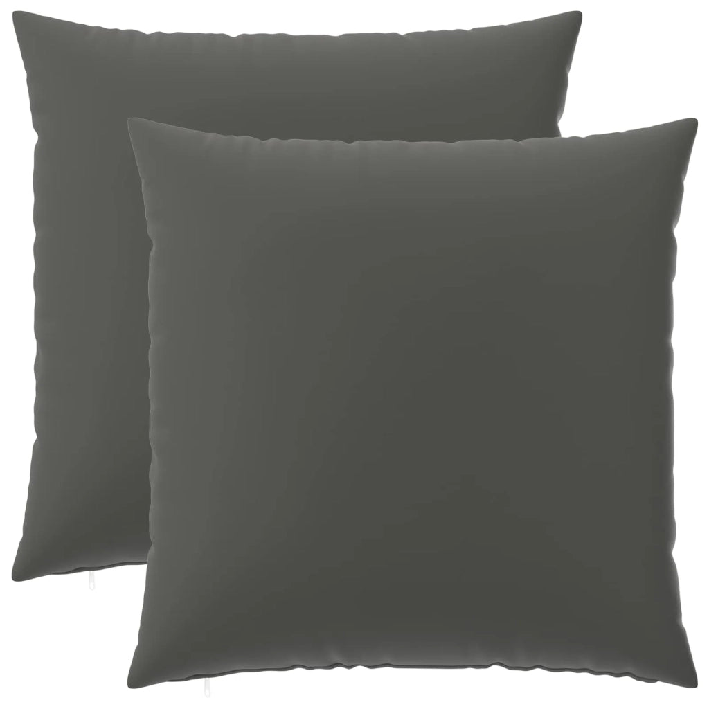 Federa 2 pcs HEERLEN Antracite 60 x 60 cm Poliestere 912679