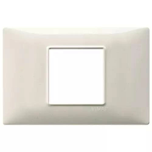 VIMAR PLANA - PLACCA 2M CENTRALI BIANCO GRANITO