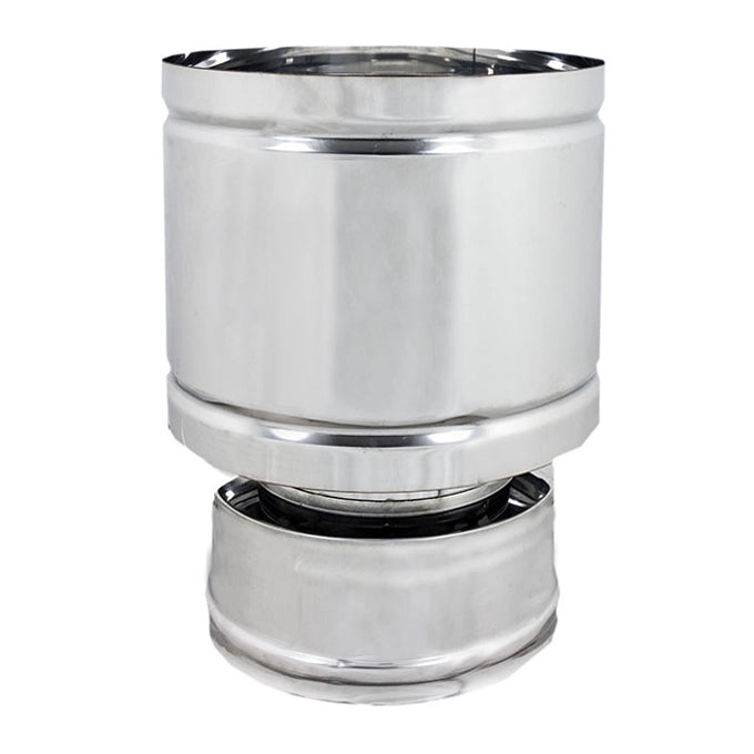 TERMINALE ANTIVENTO A BOTTE ACCIAIO INOX- Diam. 130x180- DK- pezzi 1