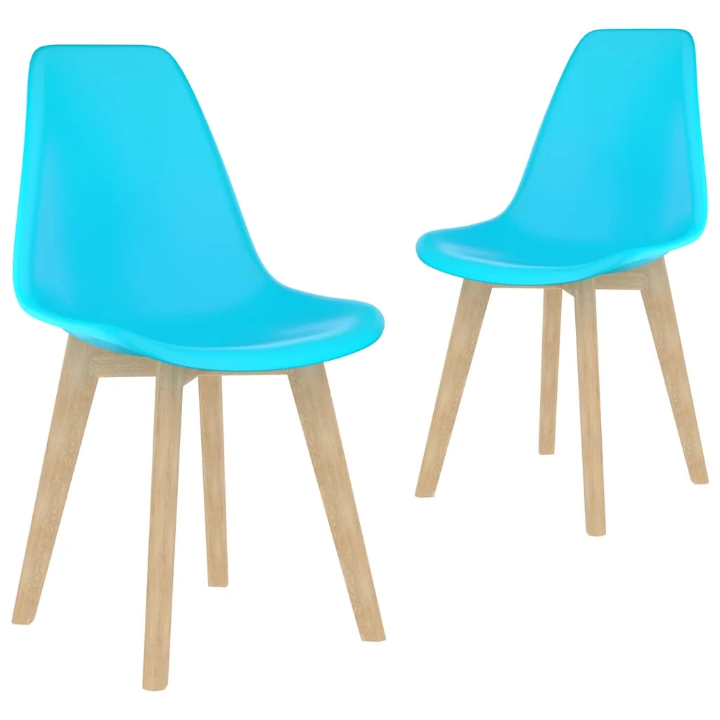 Sedie da Pranzo 2 pz Blu in Plastica cod mxl 56641