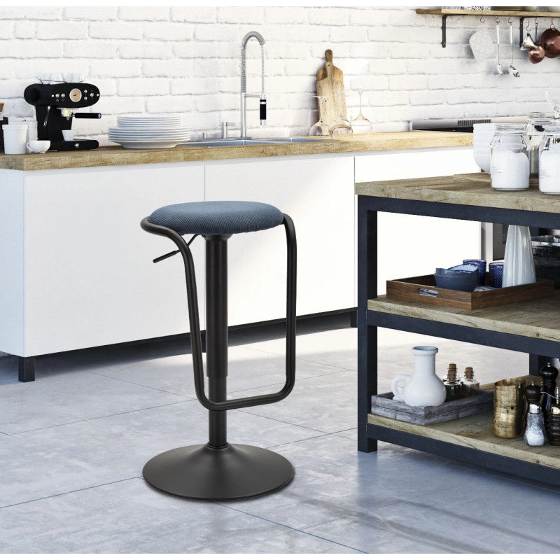 Sgabello Bar Destiny Navy cm ø 41x61-83
