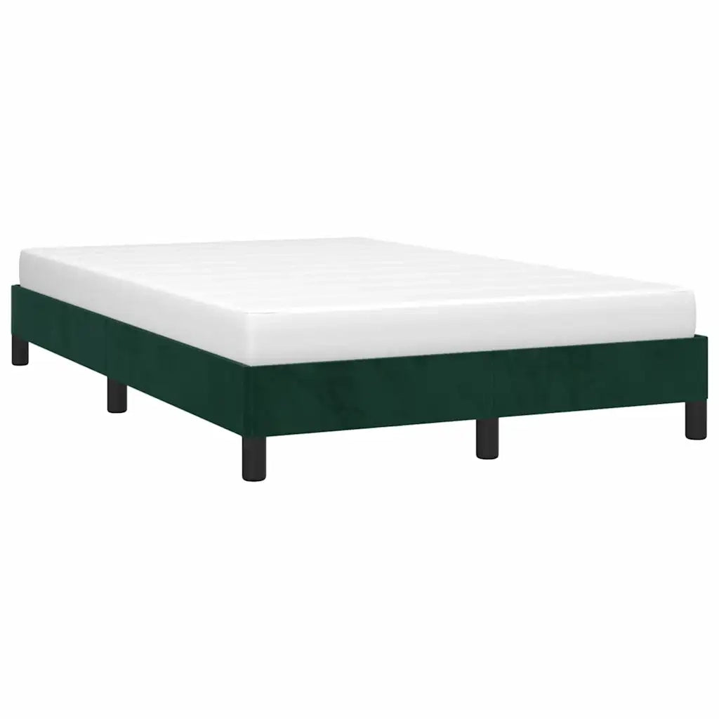 Giroletto senza Materasso Verde Scuro 120x190 cm Velluto 3269628