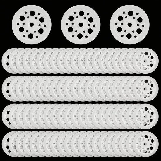 Pacchetto di schiavi di isolamento in plastica - 220 pezzi - 45x45 mm - schiavi di isolamento in polipropilene - supporti e fissaggi - isolanti per imballaggio