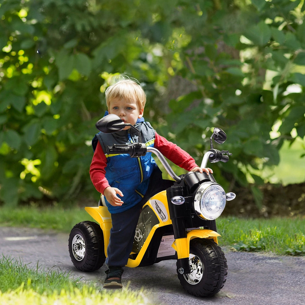Triciclo elettrico per bambini ¨C Minimal ¨C Giallo e nero