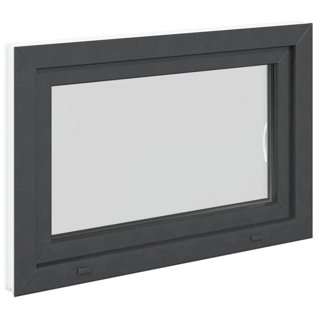 Finestra per Soffitta RISOR 90 x 50 cm PVC e Vetro Antracite CFW7671121