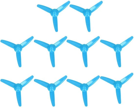 Propellere 3 Pale  - 10 Pezzi - ABS Plastica - Leggero - Accessori di Giocattolo - Adatto per Auto/Baia RC - Propellere per Modellismo