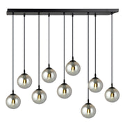 Lampadario Emibig COSMO 9, 9xE14 nero/grafite 104cm