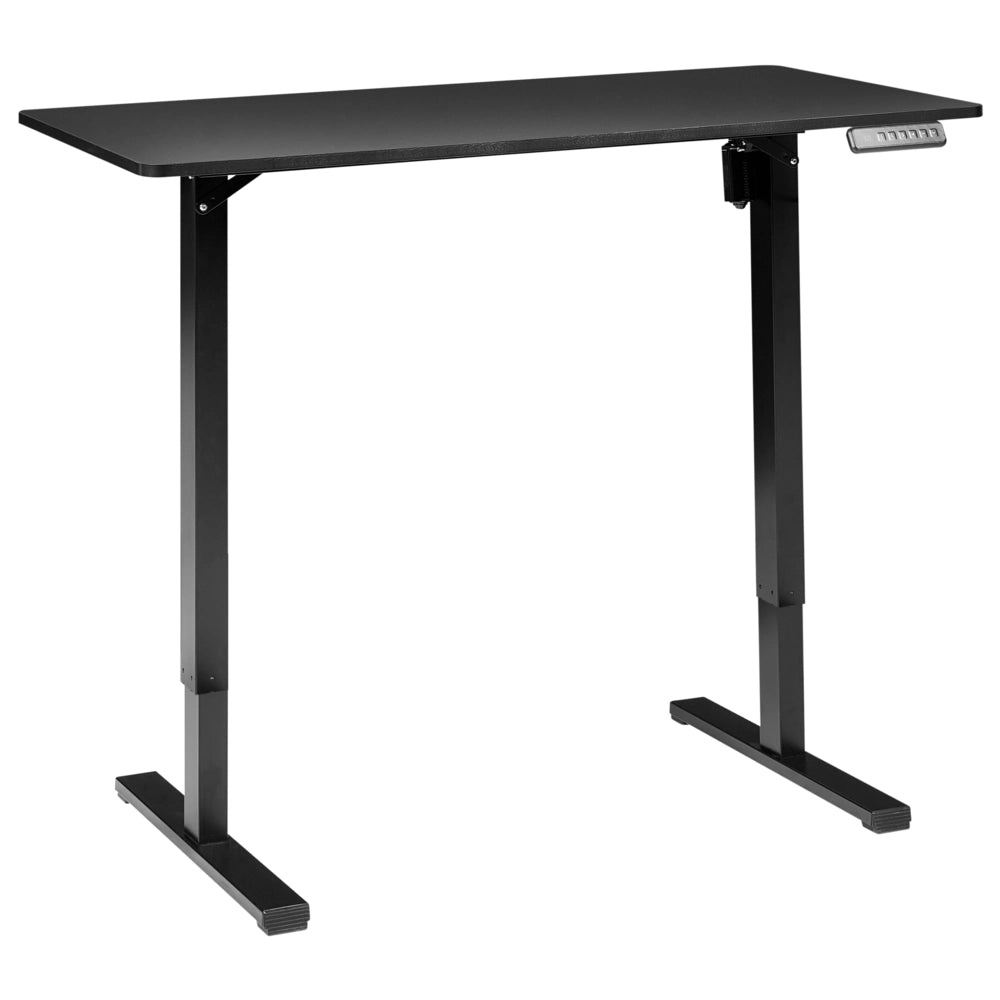 Scrivania elettrica regolabile nero 120 x 60 cm stile moderno