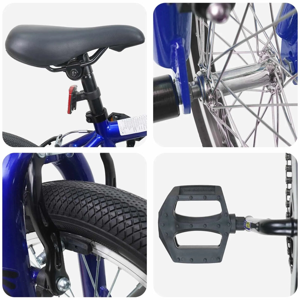 BMX 16 Pollici per 5-8 anni Blu Scuro