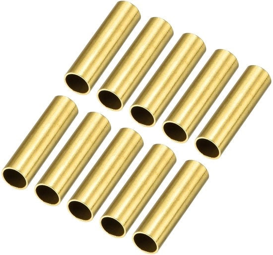 Set di tubi in rame 8mm di diametro esterno x 0,5mm di diametro x 30mm di lunghezza - Set da 16 per decorazione DIY