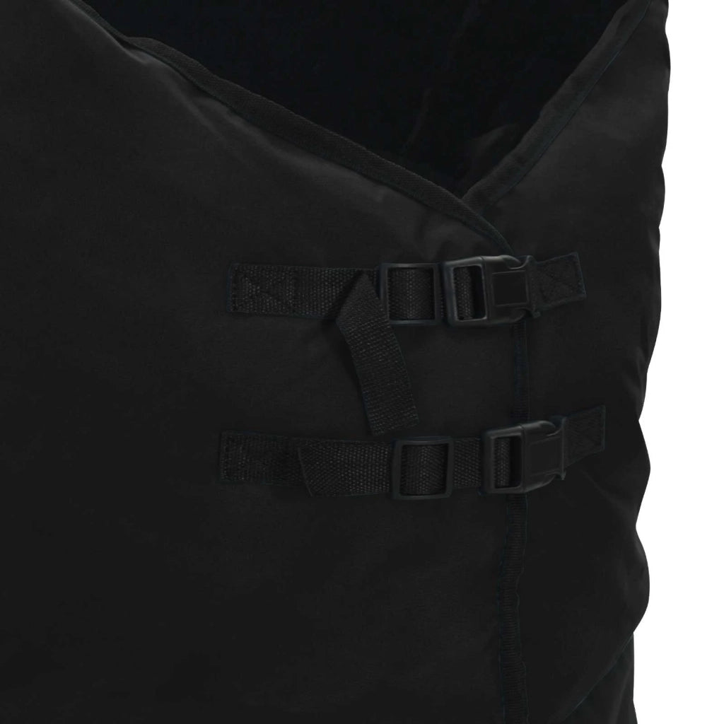 Coperta per Cavalli Verde Scuro e Nero 155 cm Poliestere 42013105