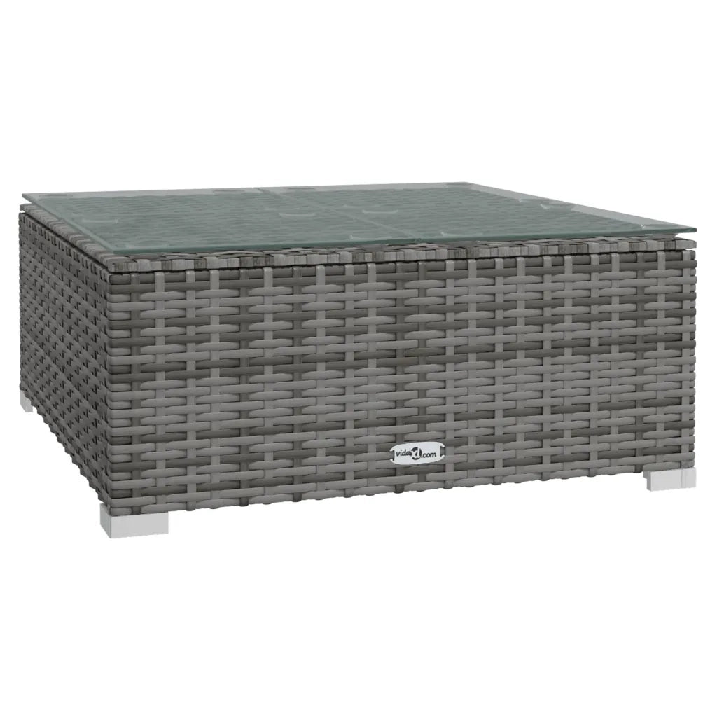 Set Divani da Giardino 5 pz con Cuscini in Polyrattan Grigio 3101485