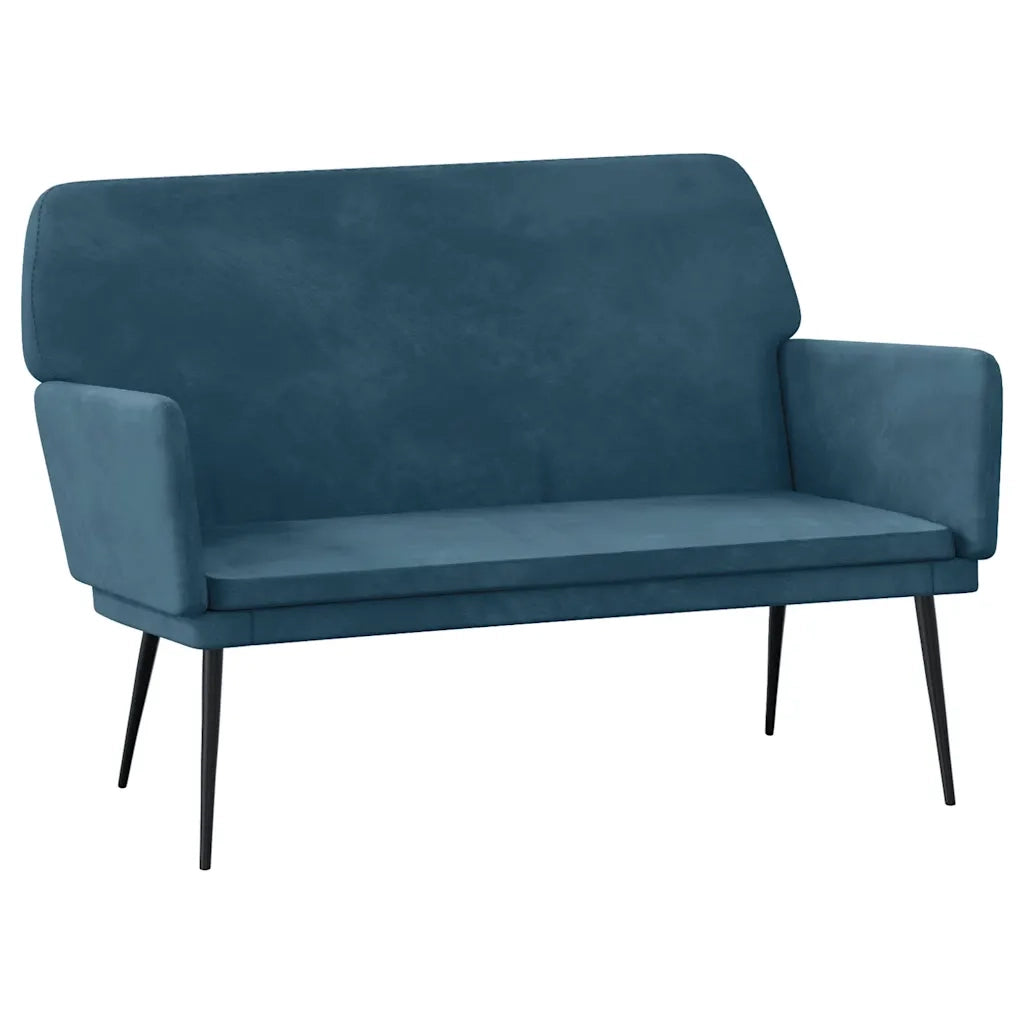Panca Blu 108x79x79 cm in Velluto 351391