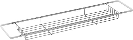 Supporto per asciugamani a barra orizzontale, argento, 45 x 650 x 135 mm
