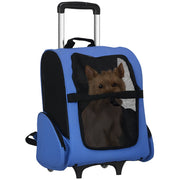 Trasportino per Cani e Gatti con Maniglia ¨C Minimal ¨C Blu 42x25x55cm
