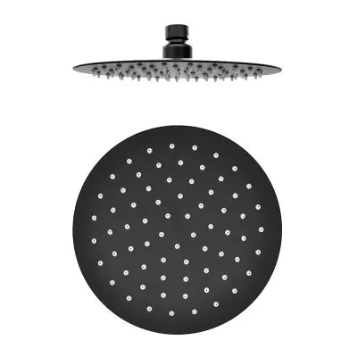 Set doccia incasso nero opaco con soffione 30 e kit doccia completo Gemini